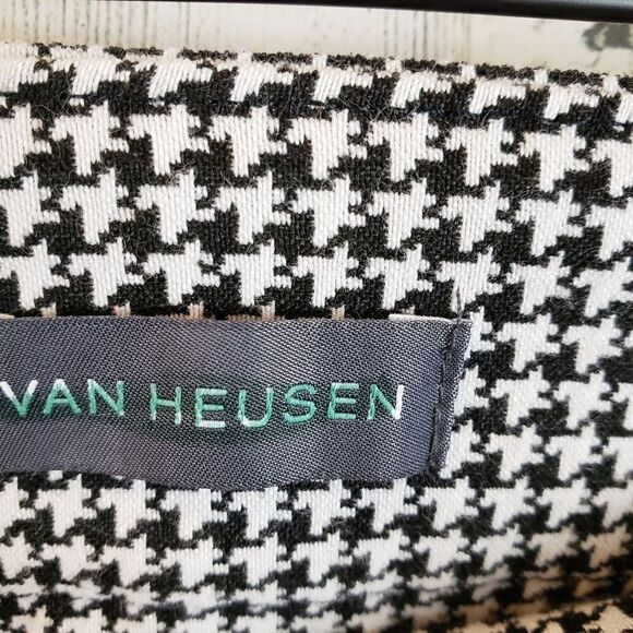 Van Heusen Houndstooth Ankle Zip Pants Sz 4 - Picture 3 of 7
